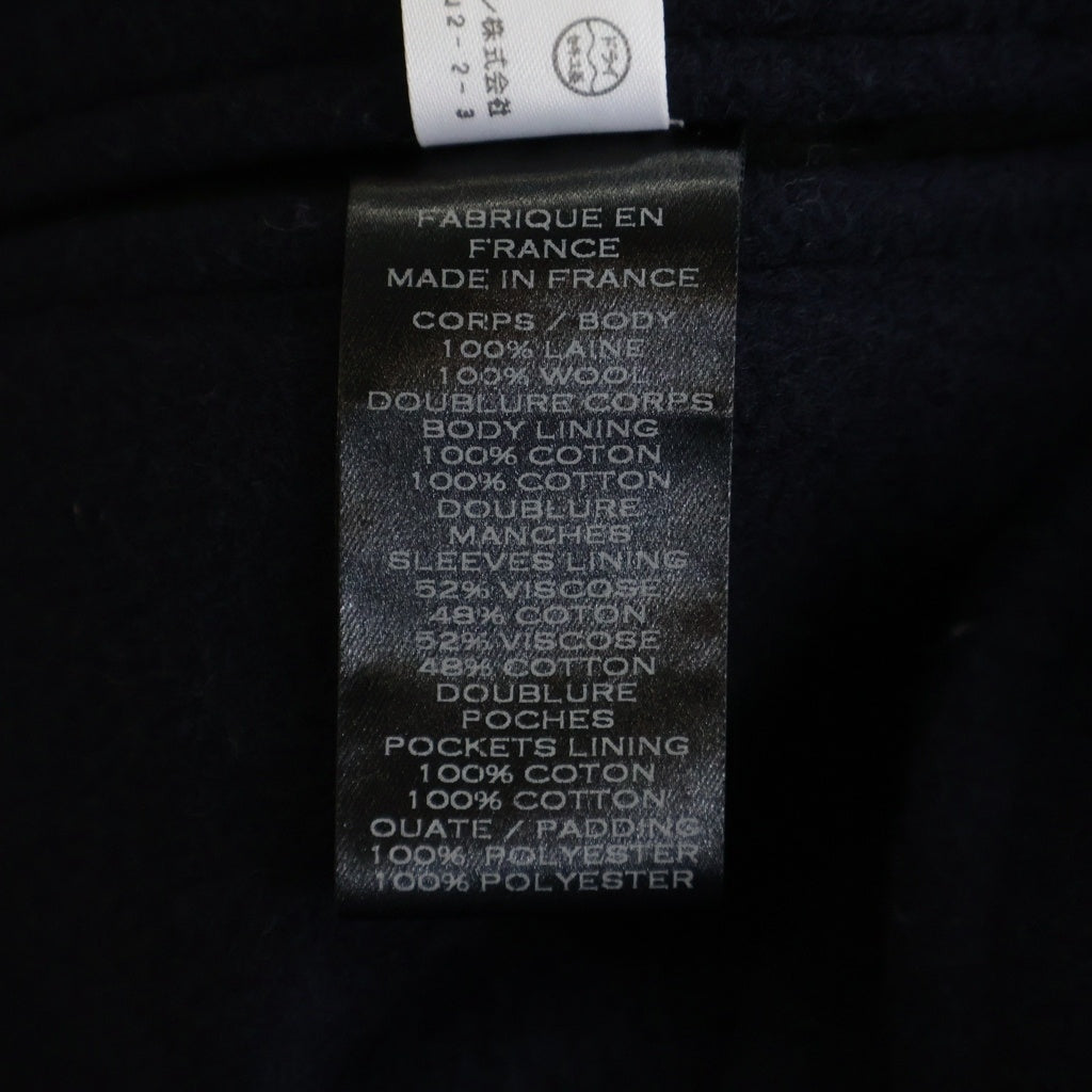BALMAIN(バルマン) ゴールド金具 ウールメルトンナポレオンPコート W6HT884D541 ネイビー