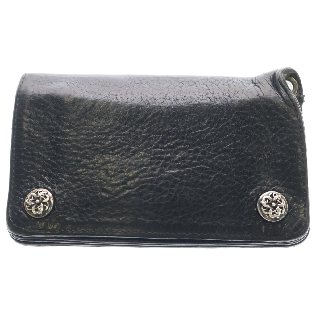 CHROME HEARTS(クロムハーツ) 1ZIP 1ジップ ケルティックボールボタン レザーウォレット 財布 ブラック