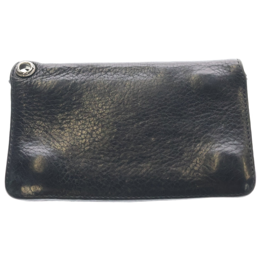 CHROME HEARTS(クロムハーツ) 1ZIP 1ジップ ケルティックボールボタン レザーウォレット 財布 ブラック
