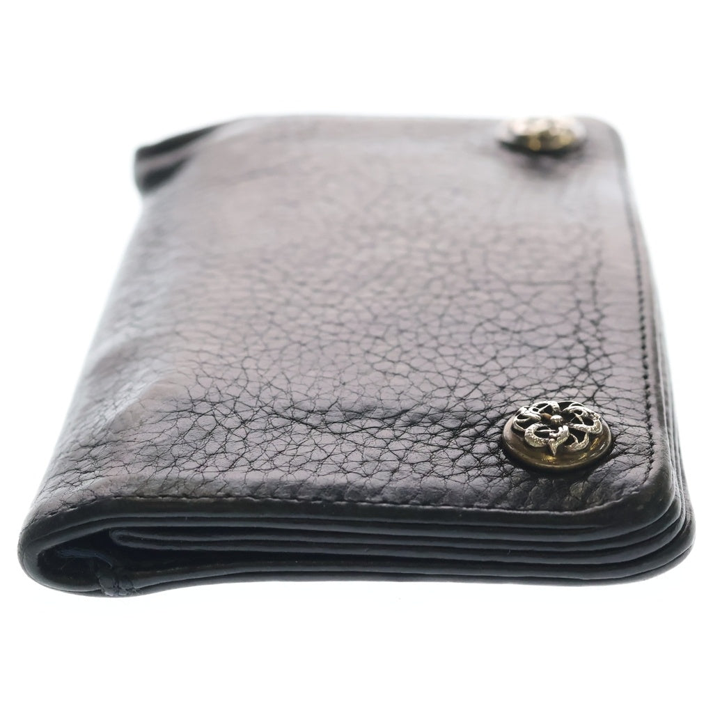 CHROME HEARTS(クロムハーツ) 1ZIP 1ジップ ケルティックボールボタン レザーウォレット 財布 ブラック