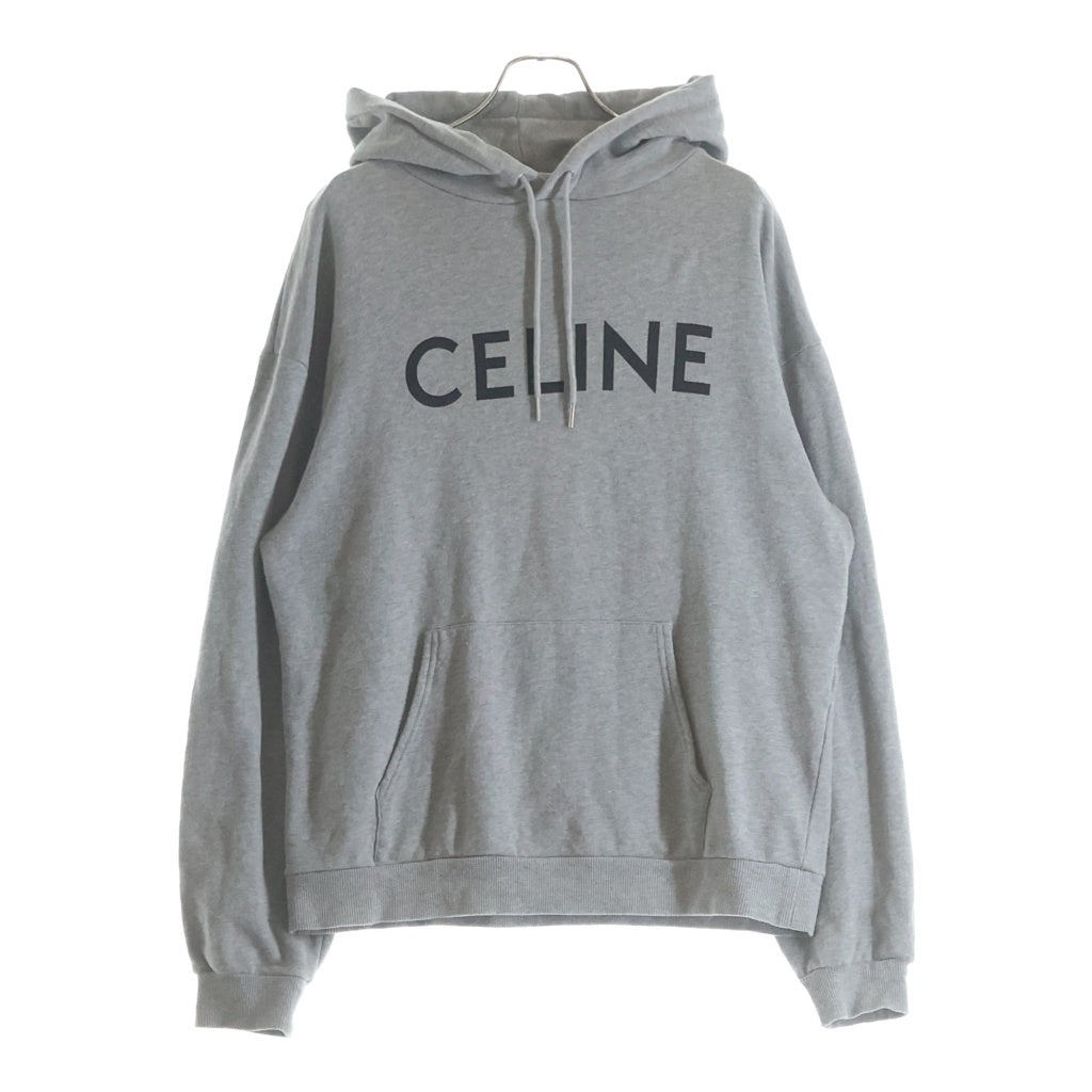 CELINE(セリーヌ) ロゴプリント プルオーバーパーカー グレー 2Y321052H