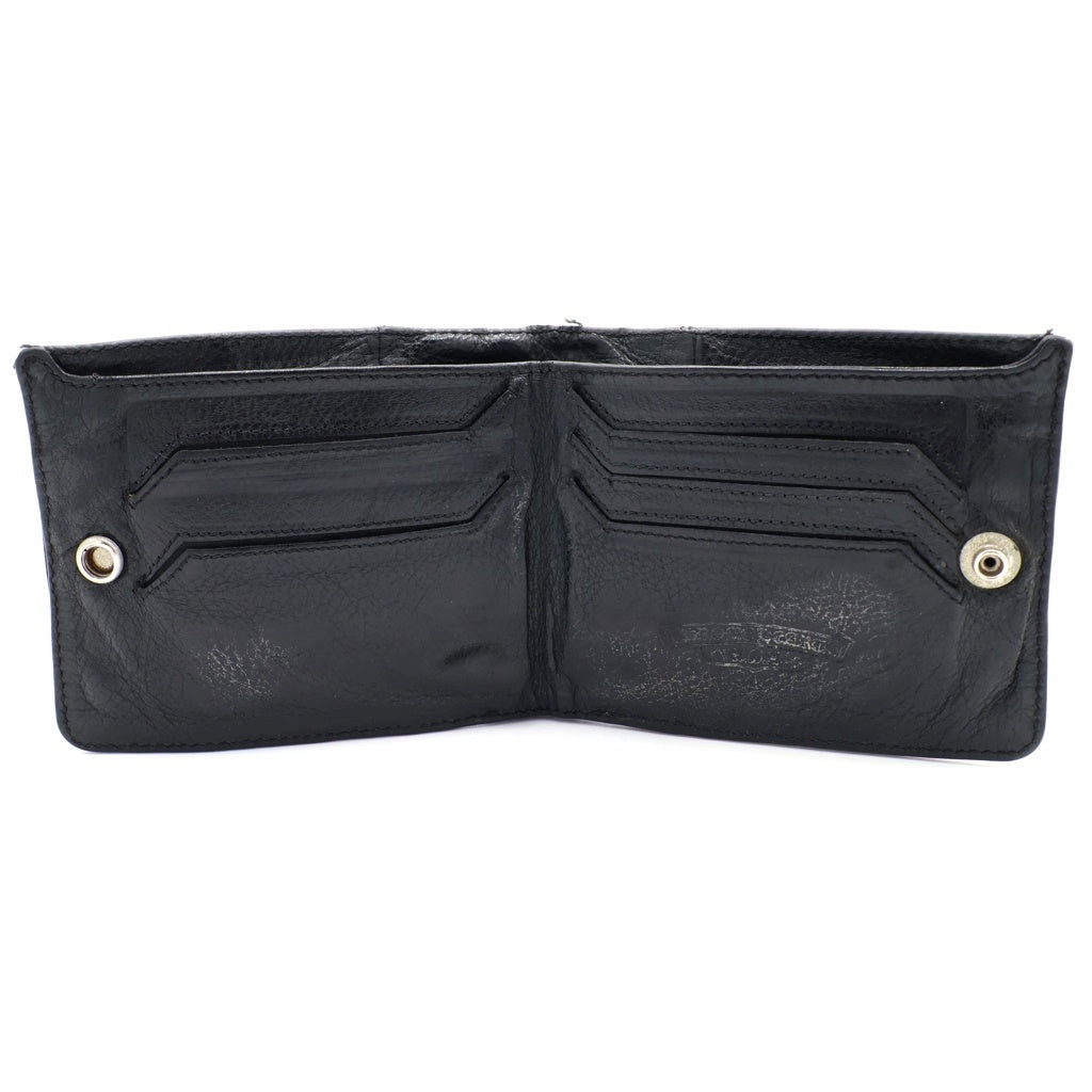 CHROME HEARTS(クロムハーツ) AINT NOTHIN 2 DO フレアニー二つ折りレザーウォレット 財布 ブラック