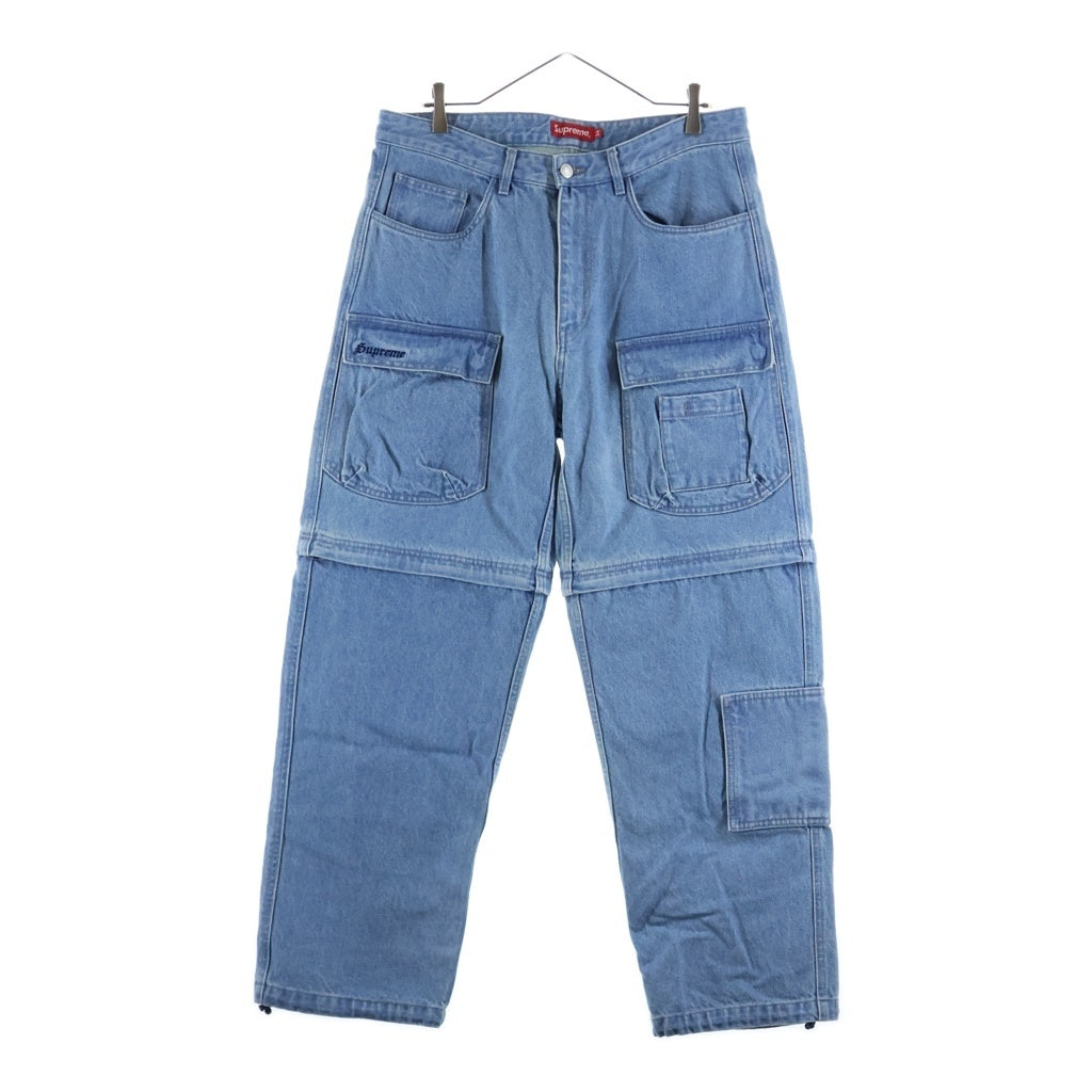 SUPREME(シュプリーム) 26SS Zip Off Utility Pant ユーティリティ カーゴデニムパンツ インディゴ