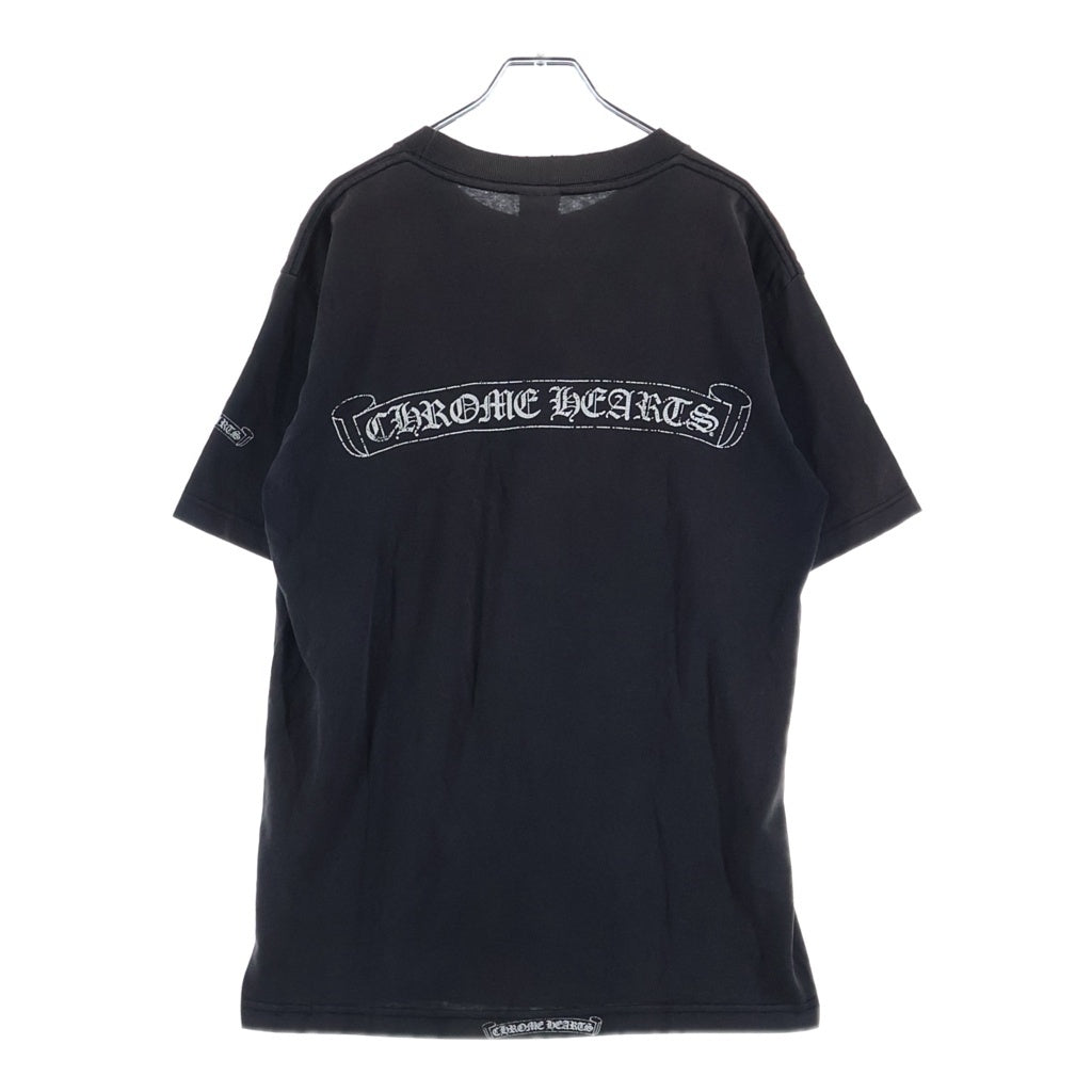 CHROME HEARTS(クロムハーツ) OLD VINE DAGGER LOGO S/S TEE オールド ヴァインダガーロゴプリント Tシャツカットソー ブラック