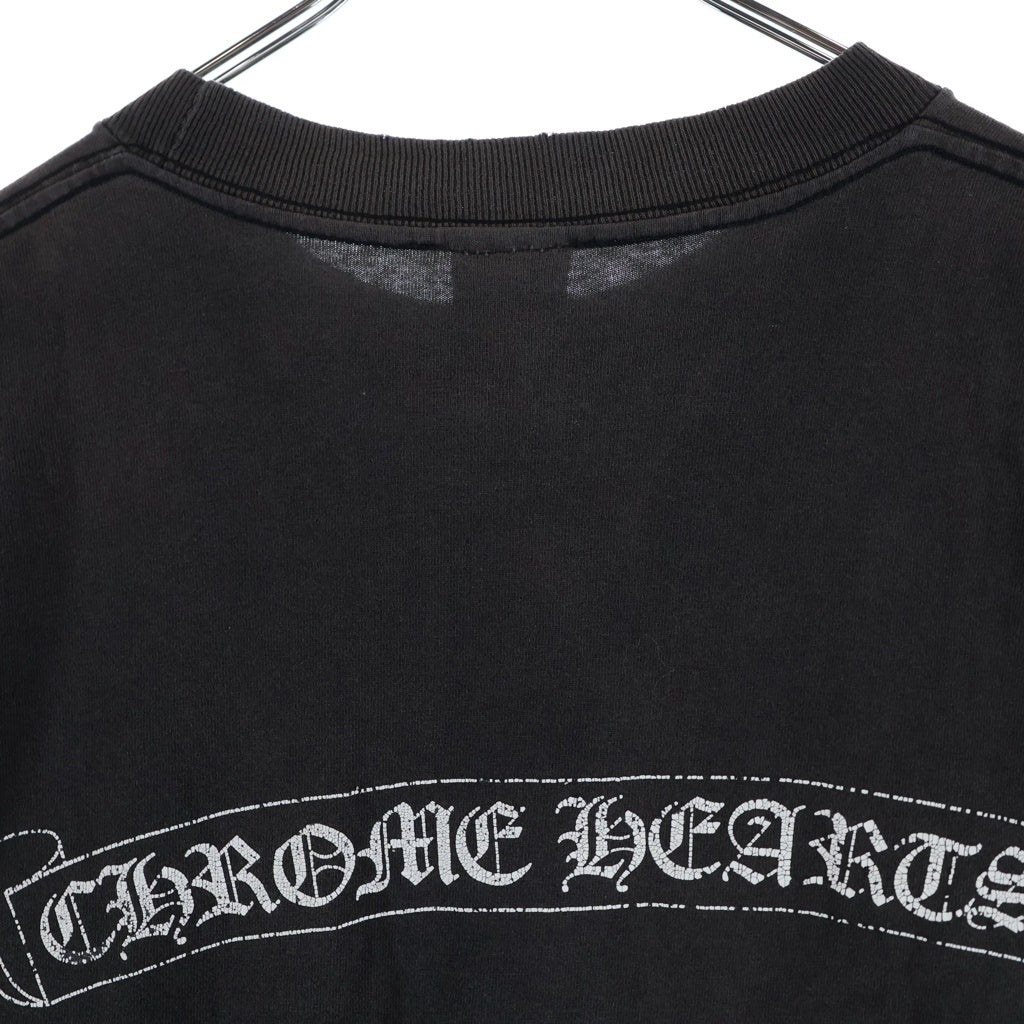 CHROME HEARTS(クロムハーツ) OLD VINE DAGGER LOGO S/S TEE オールド ヴァインダガーロゴプリント Tシャツカットソー ブラック