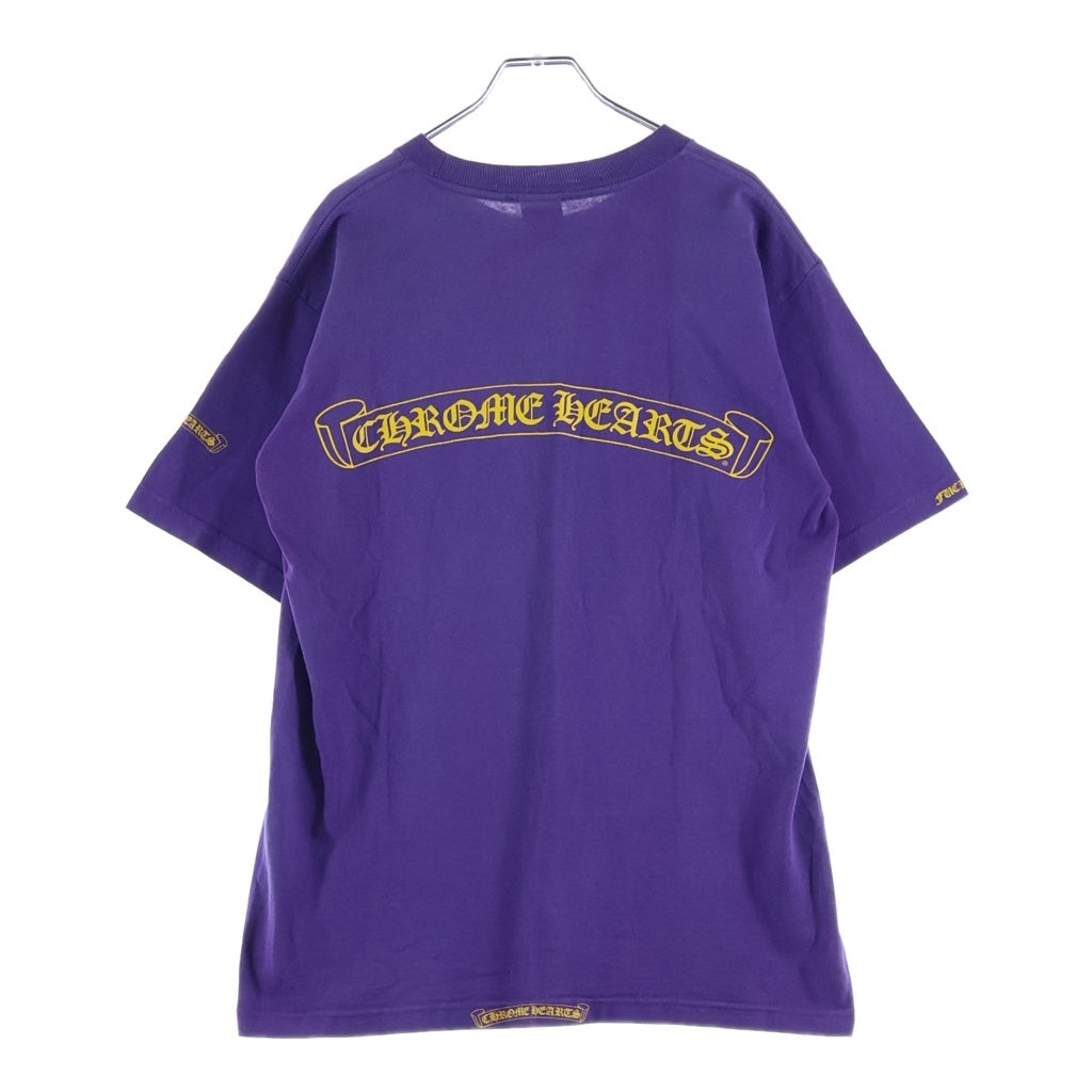 CHROME HEARTS(クロムハーツ) OLD S/S オールド バックスクロールラベルプリント 半袖Tシャツカットソー パープル