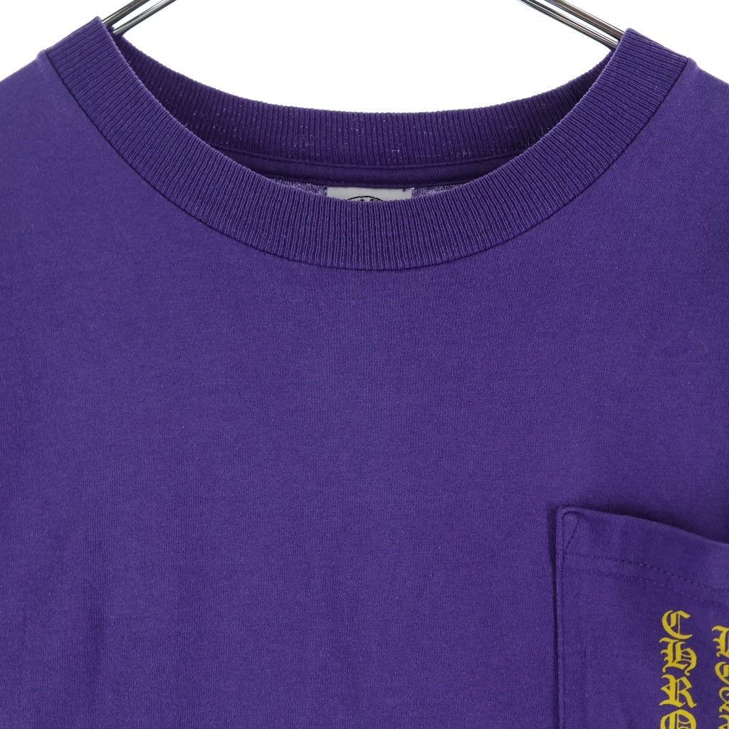 CHROME HEARTS(クロムハーツ) OLD S/S オールド バックスクロールラベルプリント 半袖Tシャツカットソー パープル