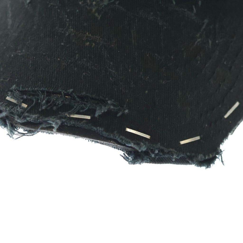 NO BRAND(ノーブランド) APT.1007 アパートメント Baseball Hall ダメージ加工 ベースボールキャップ ブラック
