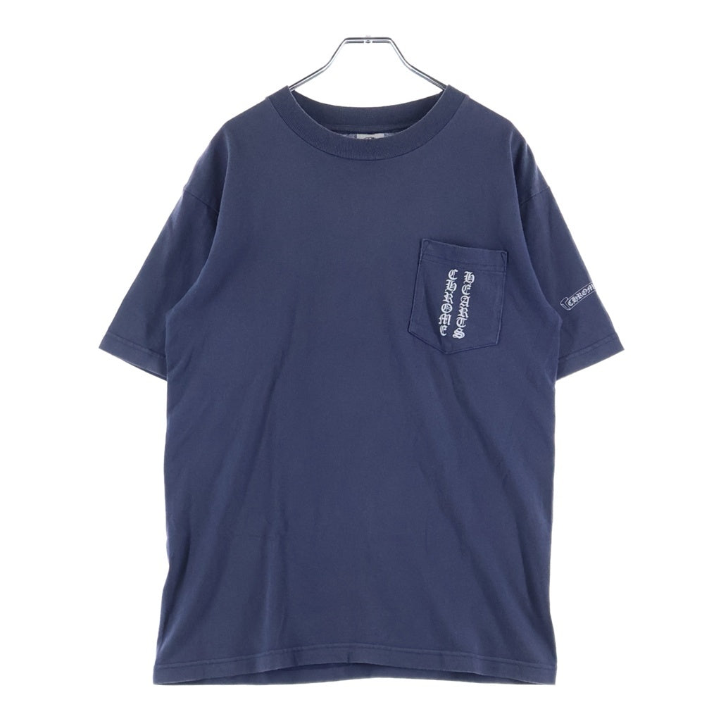 CHROME HEARTS(クロムハーツ) OLD S/S オールド バックスクロールラベルプリント 半袖Tシャツカットソー ネイビー