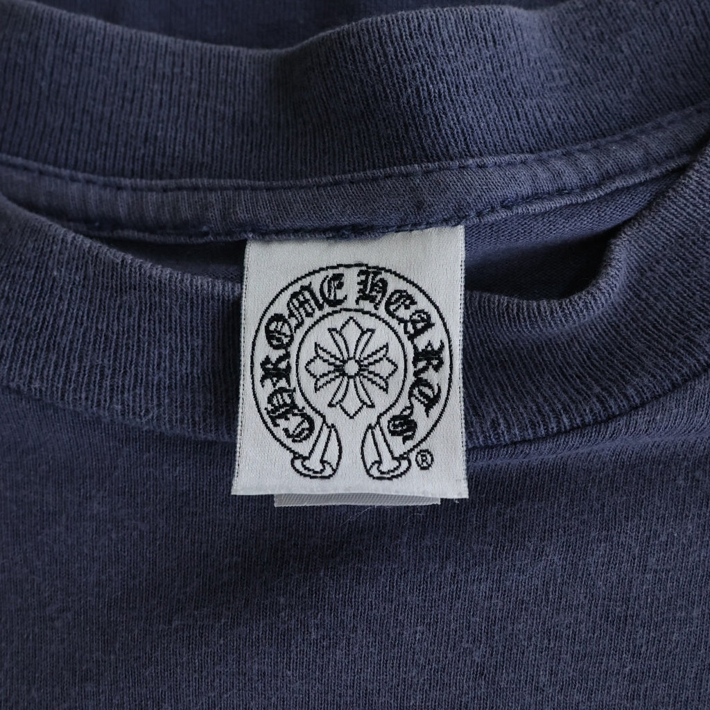 CHROME HEARTS(クロムハーツ) OLD S/S オールド バックスクロールラベルプリント 半袖Tシャツカットソー ネイビー