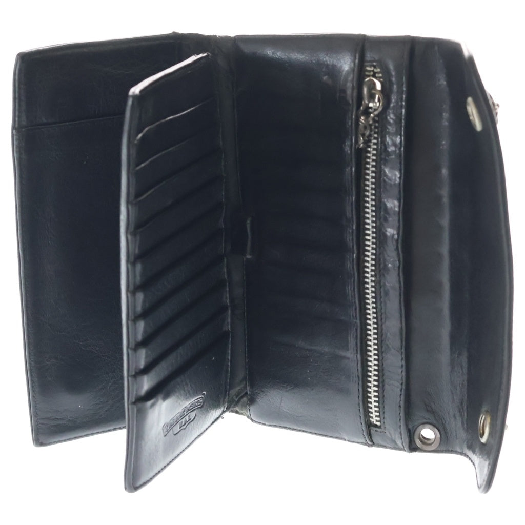 CHROME HEARTS(クロムハーツ) WAVE ウェーブ レザーウォレット 財布 ブラック