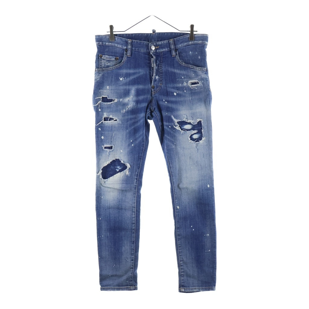 DSQUARED2 ディースクエアード SKATER JEAN スケータージーンズ デニムパンツ インディゴ S74LB0603 S30342 DSQUARED2(ディースクエアード) SKATER JEAN スケータージーンズ