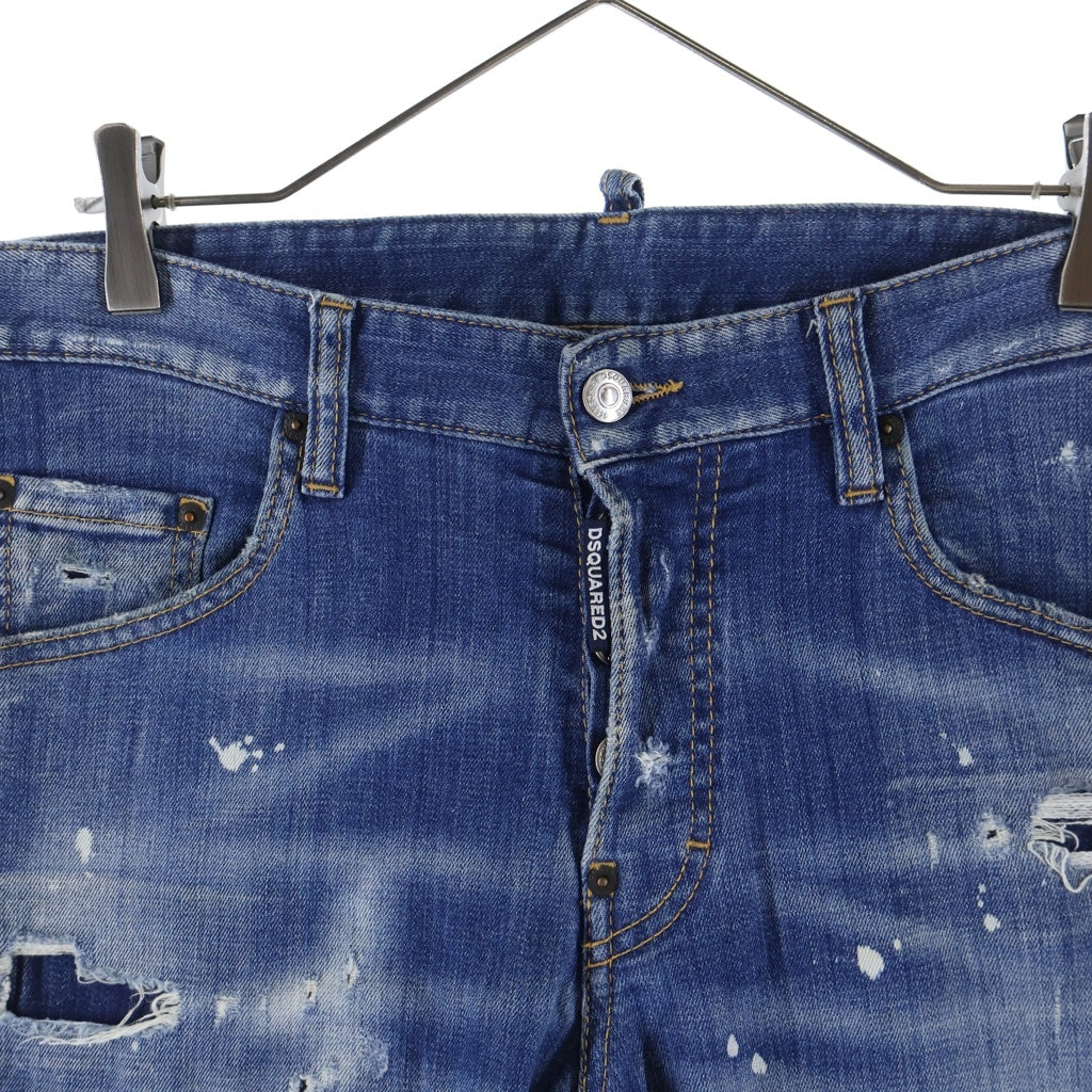 DSQUARED2 ディースクエアード SKATER JEAN スケータージーンズ デニムパンツ インディゴ S74LB0603 S30342 DSQUARED2(ディースクエアード) SKATER JEAN スケータージーンズ