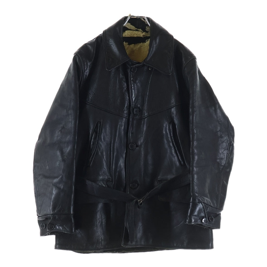 VINTAGE(ヴィンテージ) CRAFT BRAND クラフトブランド 50-60S ホースハイド レザーカーコート ブラック