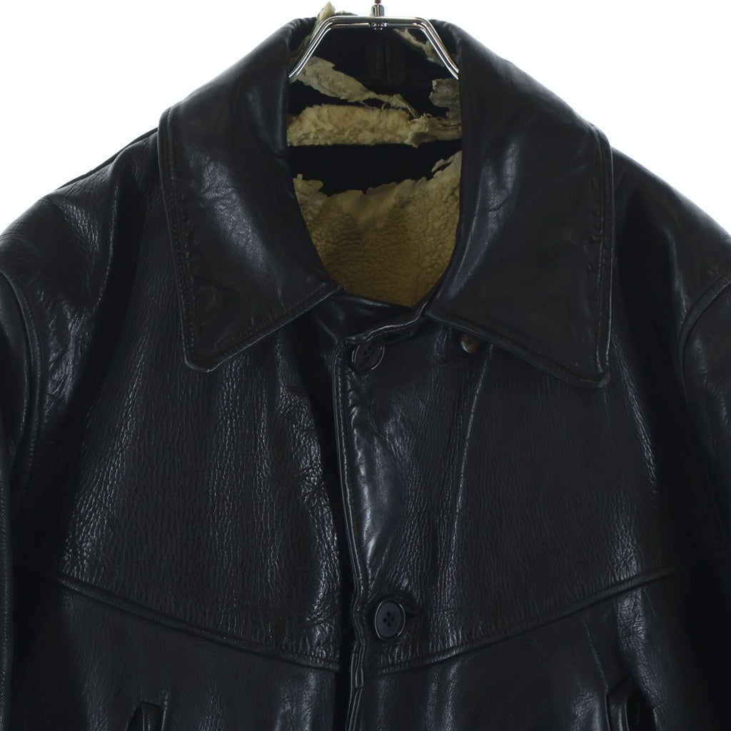 VINTAGE(ヴィンテージ) CRAFT BRAND クラフトブランド 50-60S ホースハイド レザーカーコート ブラック