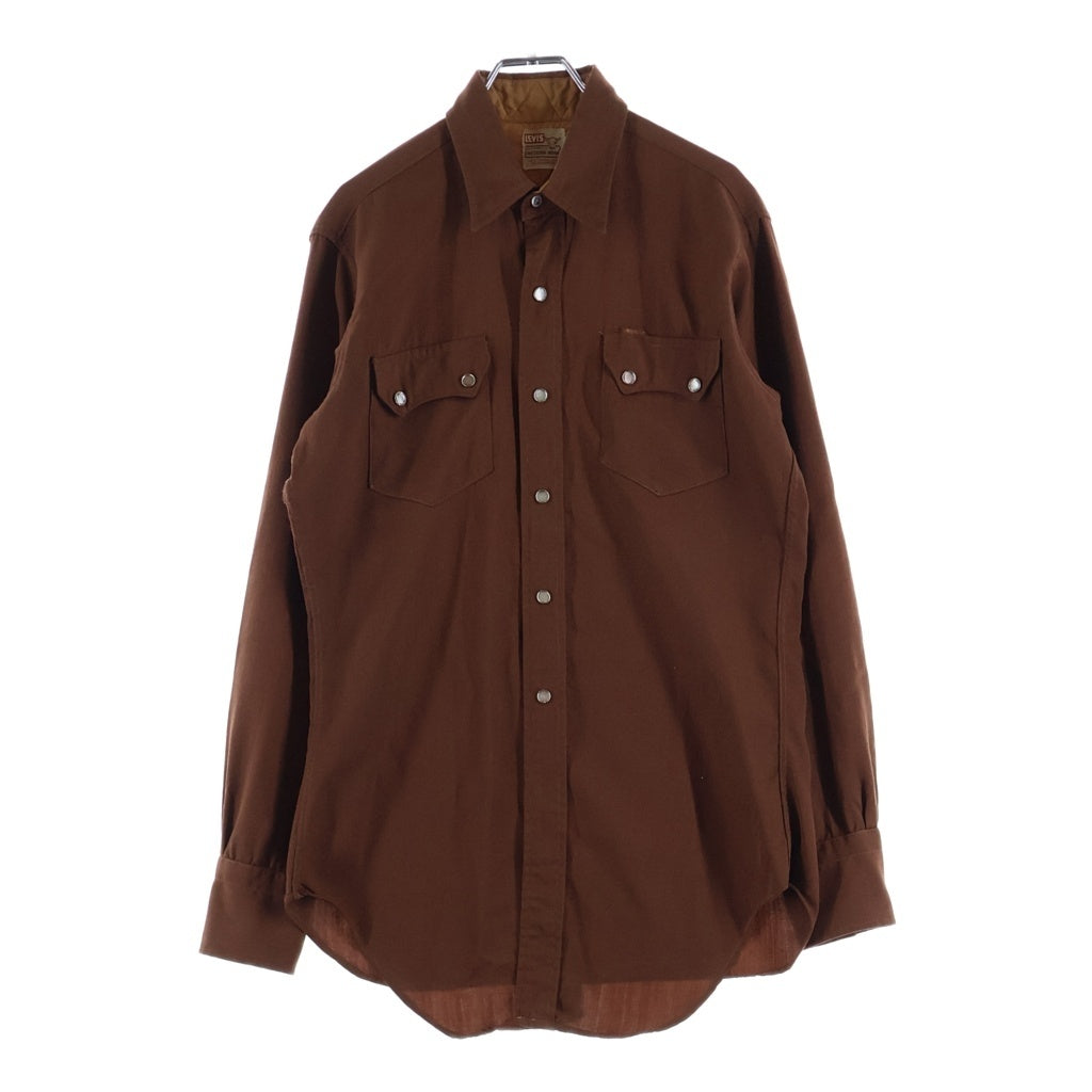 Levi's(リーバイス) VINTAGE 60S ショートホーンウエスタンシャツ 長袖シャツ ブラウン