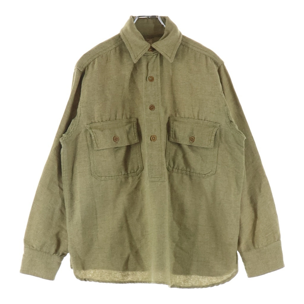 VINTAGE(ヴィンテージ) THE J.L. SHIRT ザ ジェイ エル シャツ 20-30S プルオーバーウールシャツ ブラウン