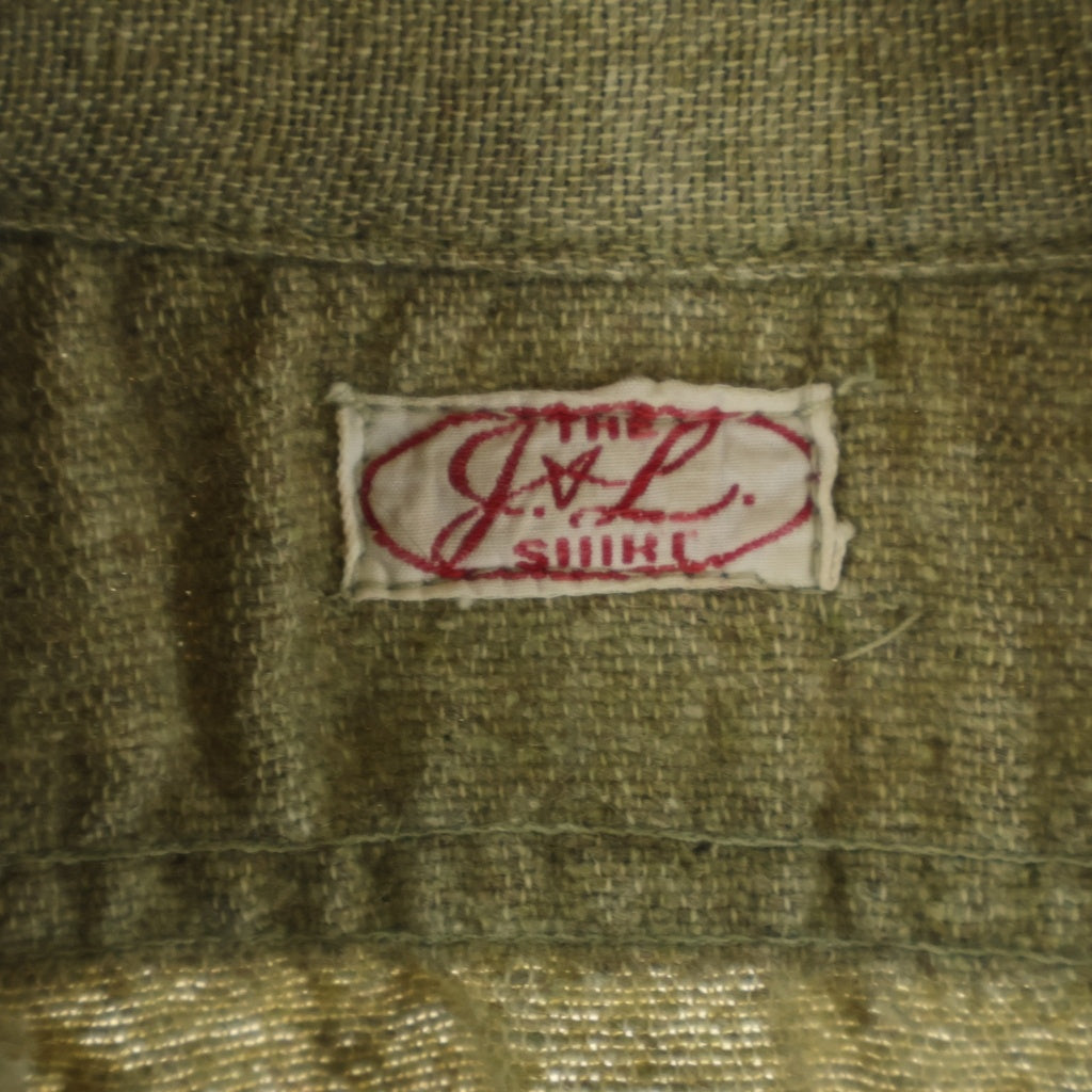 VINTAGE(ヴィンテージ) THE J.L. SHIRT ザ ジェイ エル シャツ 20-30S プルオーバーウールシャツ ブラウン