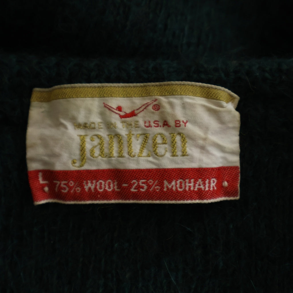 VINTAGE(ヴィンテージ) JANTZEN ジャンゼン 60S ウールモヘアカーディガン グリーン