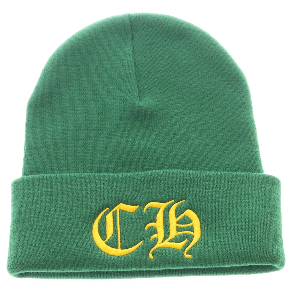 CHROME HEARTS(クロムハーツ) WATCH CAP CHロゴ刺繍 ビーニー ニット帽 帽子 グリーン