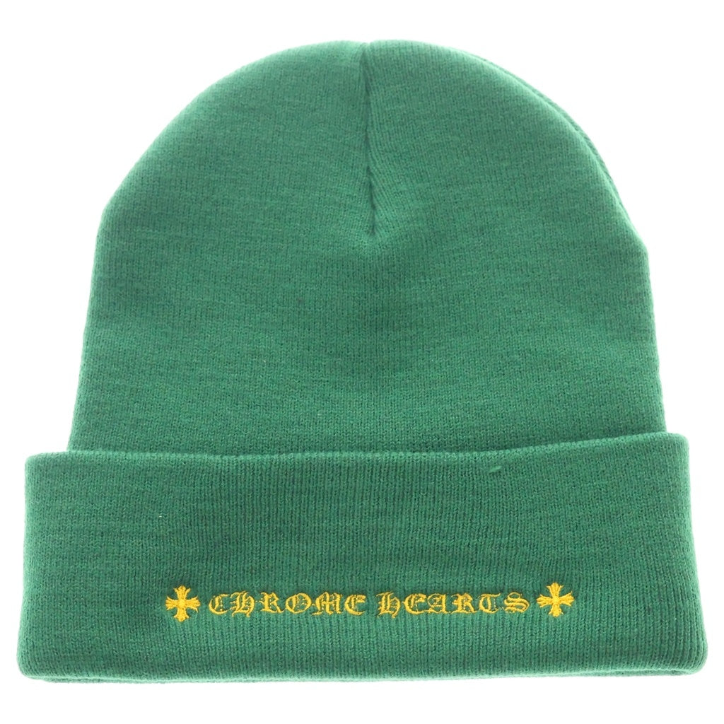 CHROME HEARTS(クロムハーツ) WATCH CAP CHロゴ刺繍 ビーニー ニット帽 帽子 グリーン
