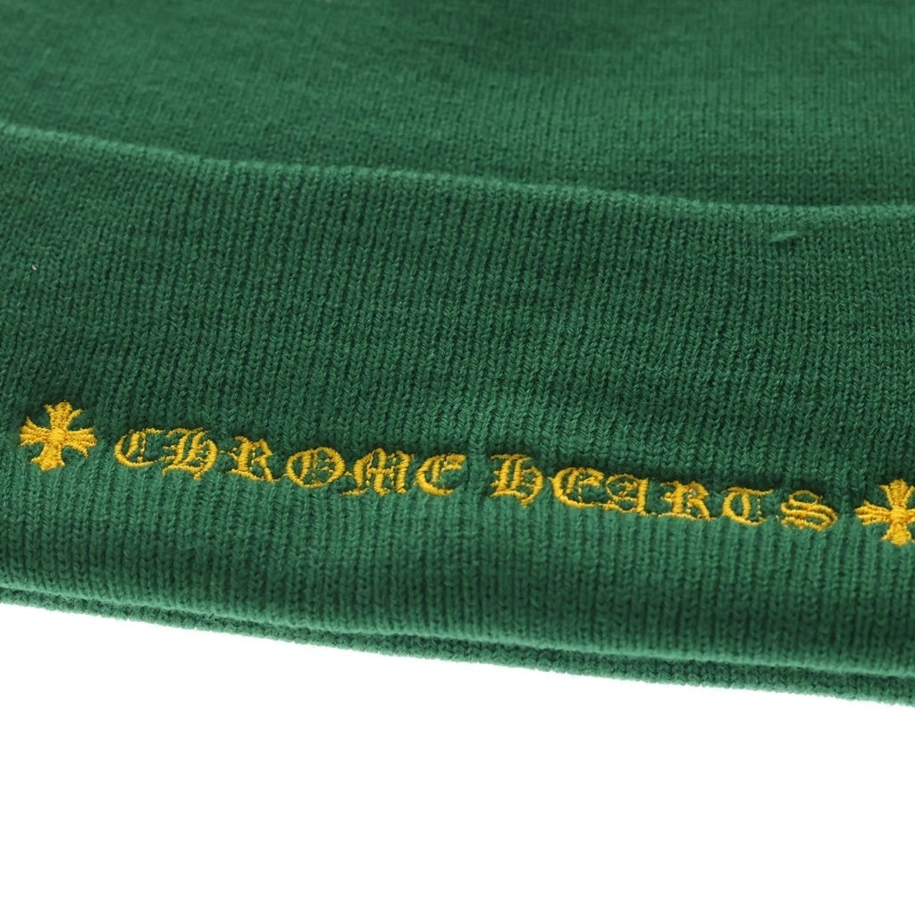 CHROME HEARTS(クロムハーツ) WATCH CAP CHロゴ刺繍 ビーニー ニット帽 帽子 グリーン