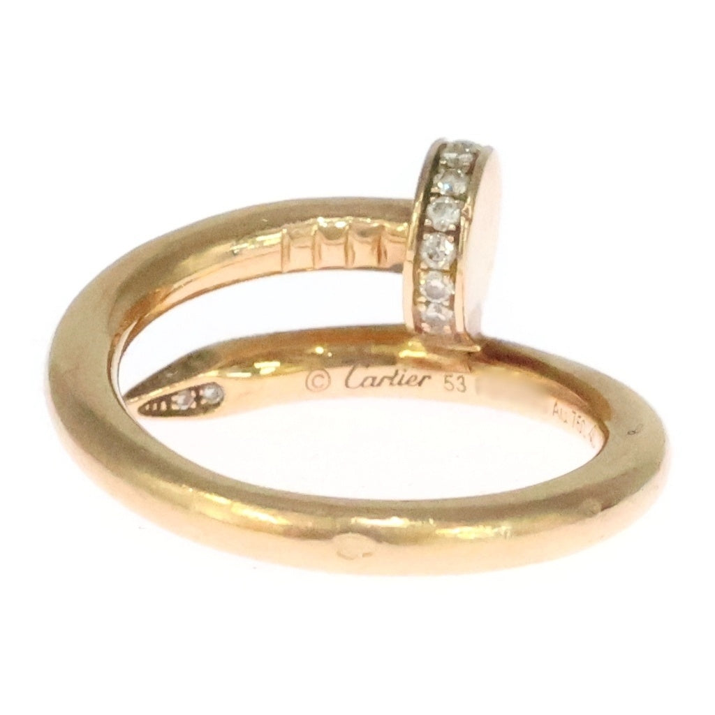 Cartier(カルティエ) ジュストアンクル ダイヤリング 750 K18PG ピンクゴールド 53