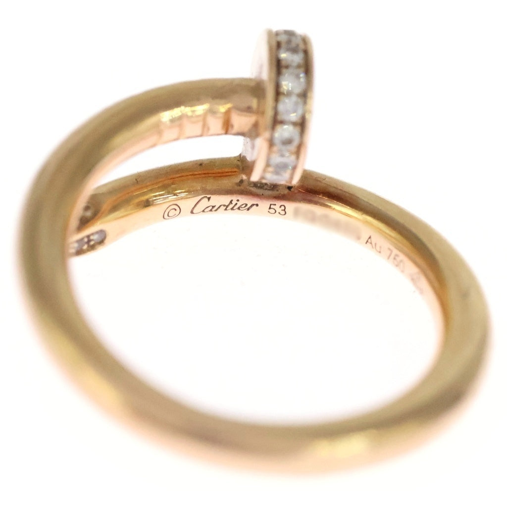 Cartier(カルティエ) ジュストアンクル ダイヤリング 750 K18PG ピンクゴールド 53