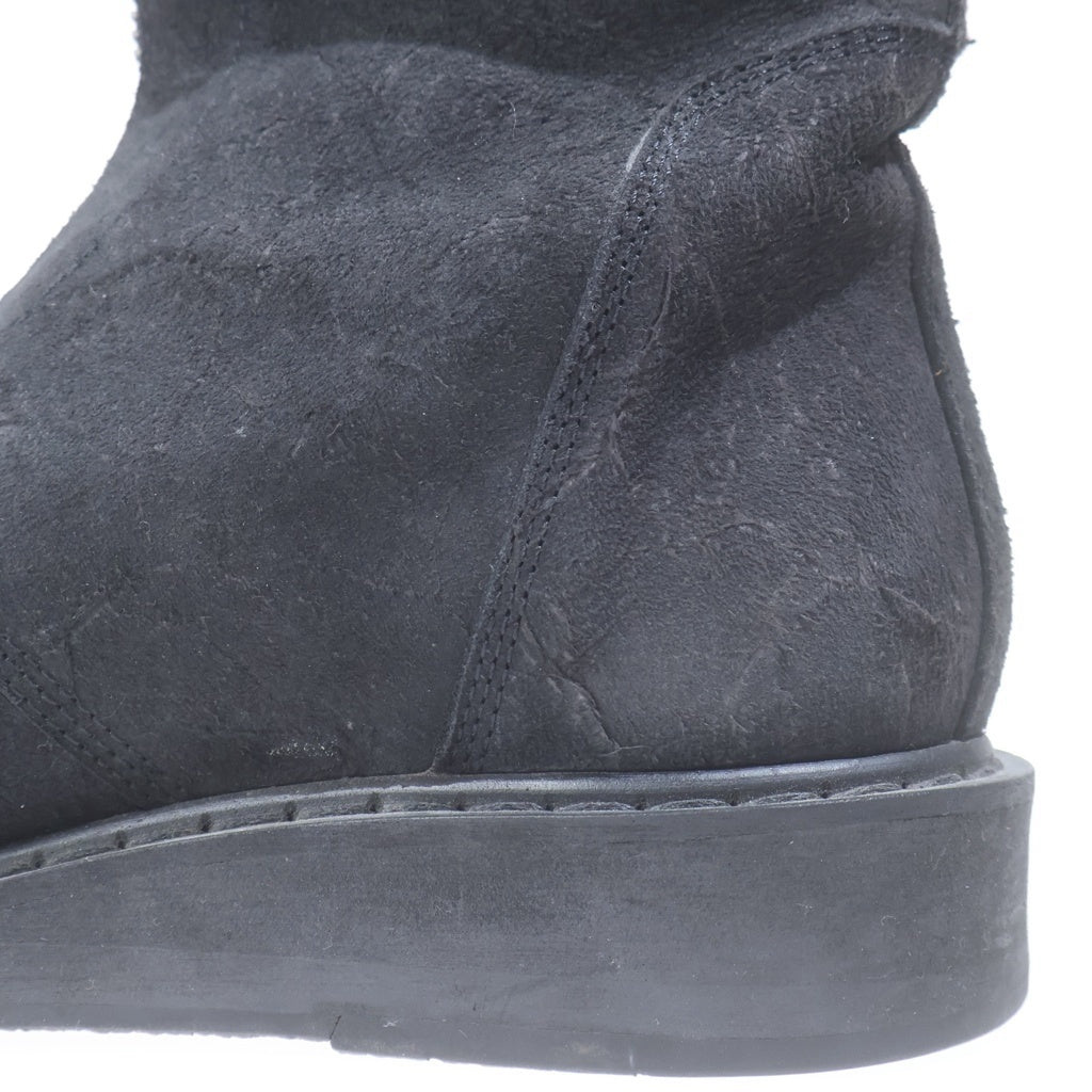 Rick Owens(リックオウエンス) 13SS CENTER ZIP SUEDE BOOT センタージップ スエード ブーツ ブラック