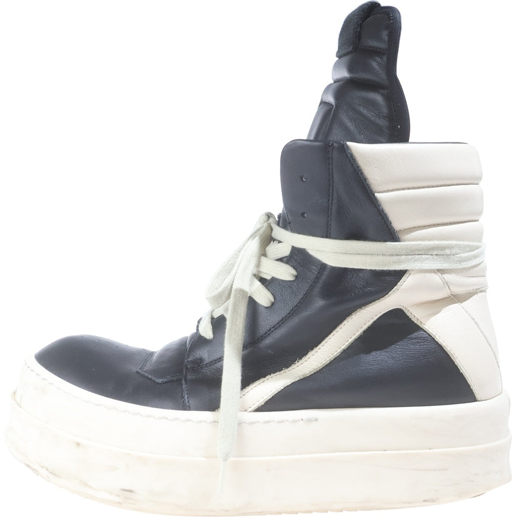 Rick Owens(リックオウエンス) Mega Bumper Geobasket Sneaker メガバンパー ジオバスケットレザーハイカットスニーカー シューズ ブラック/ホワイト