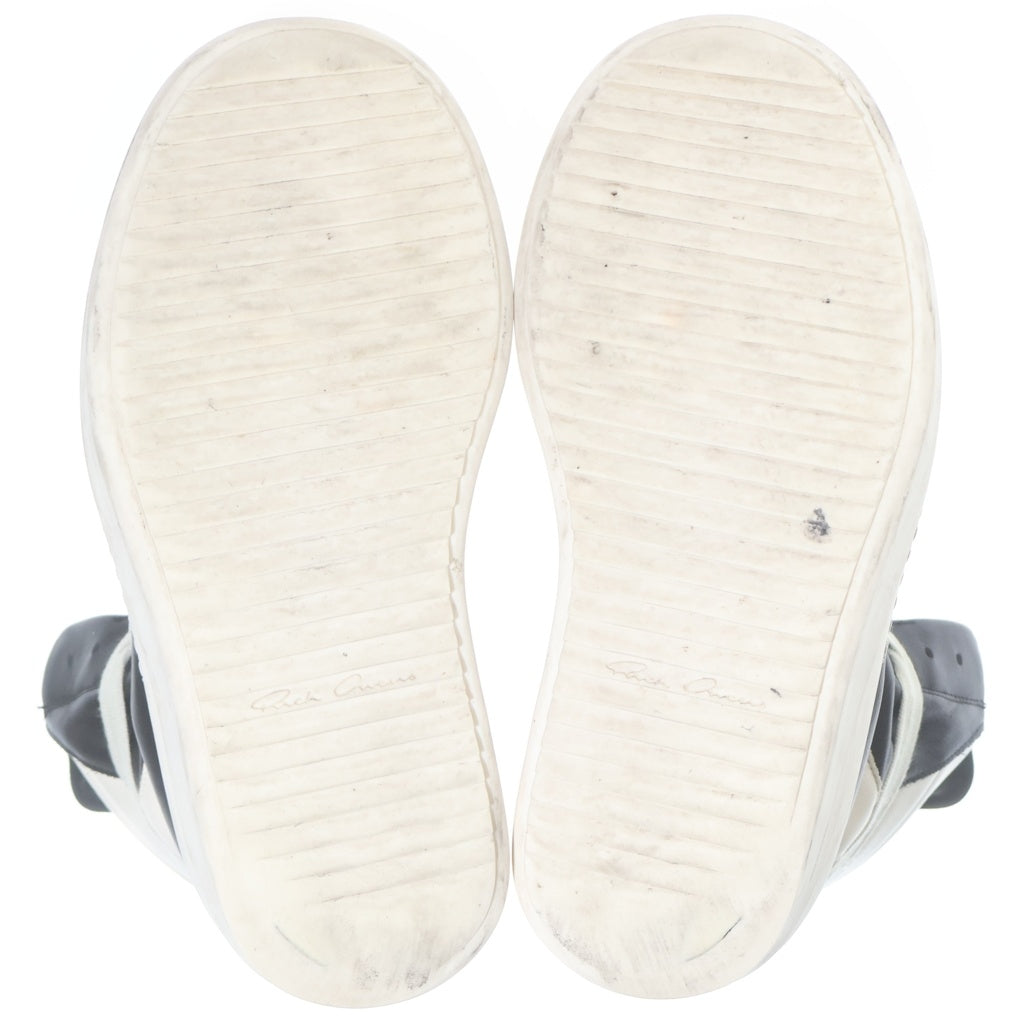 Rick Owens(リックオウエンス) Mega Bumper Geobasket Sneaker メガバンパー ジオバスケットレザーハイカットスニーカー シューズ ブラック/ホワイト