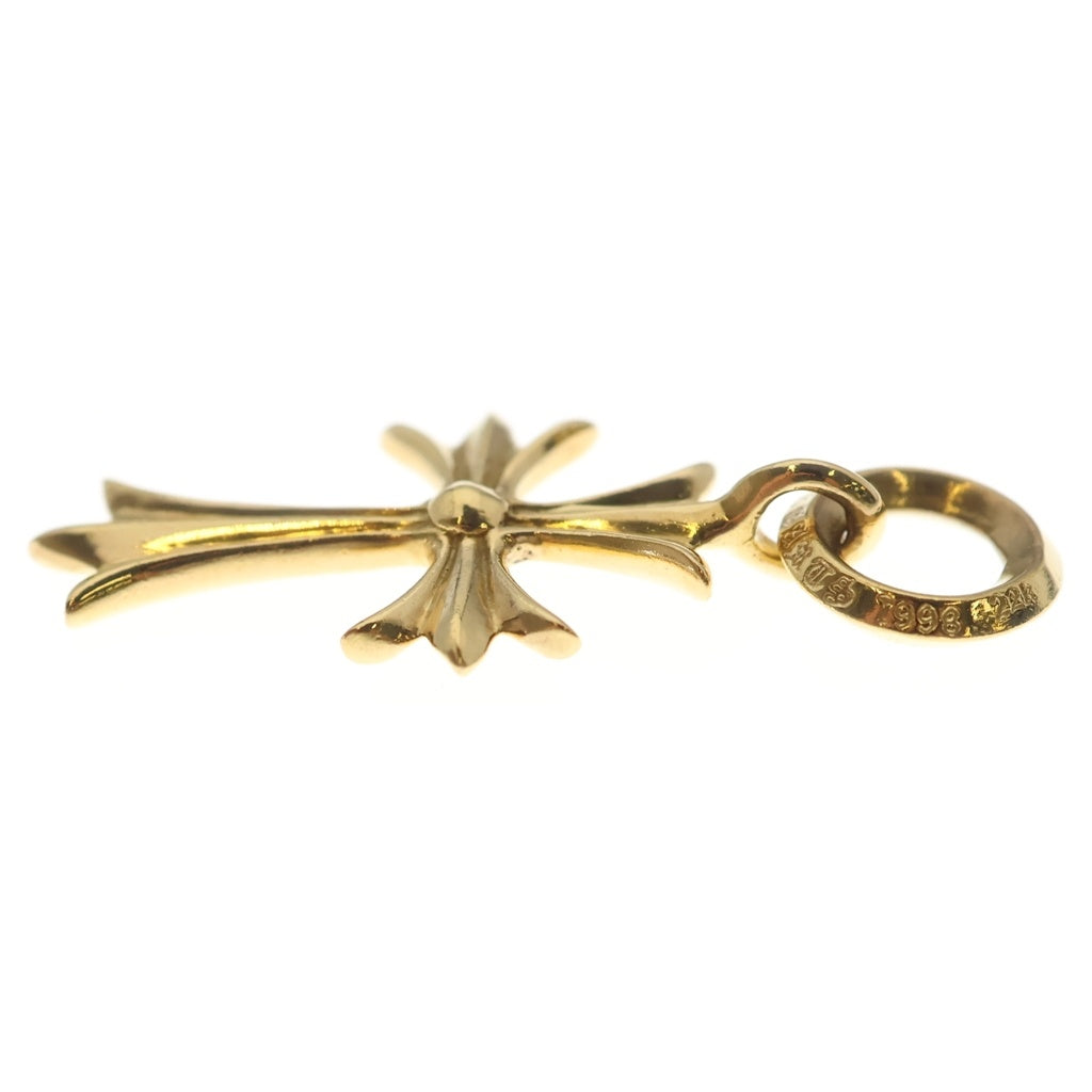 CHROME HEARTS(クロムハーツ) 22K TINY CH CROSS タイニーCHクロス ペンダントトップ ゴールド BCA051
