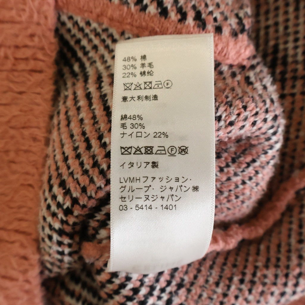 CELINE(セリーヌ) 22SS Artist Jacquard Cardigan 2A94W531Q エイミードリアン ブラッシュドコットンアーティストジャガードカーディガン ピンク