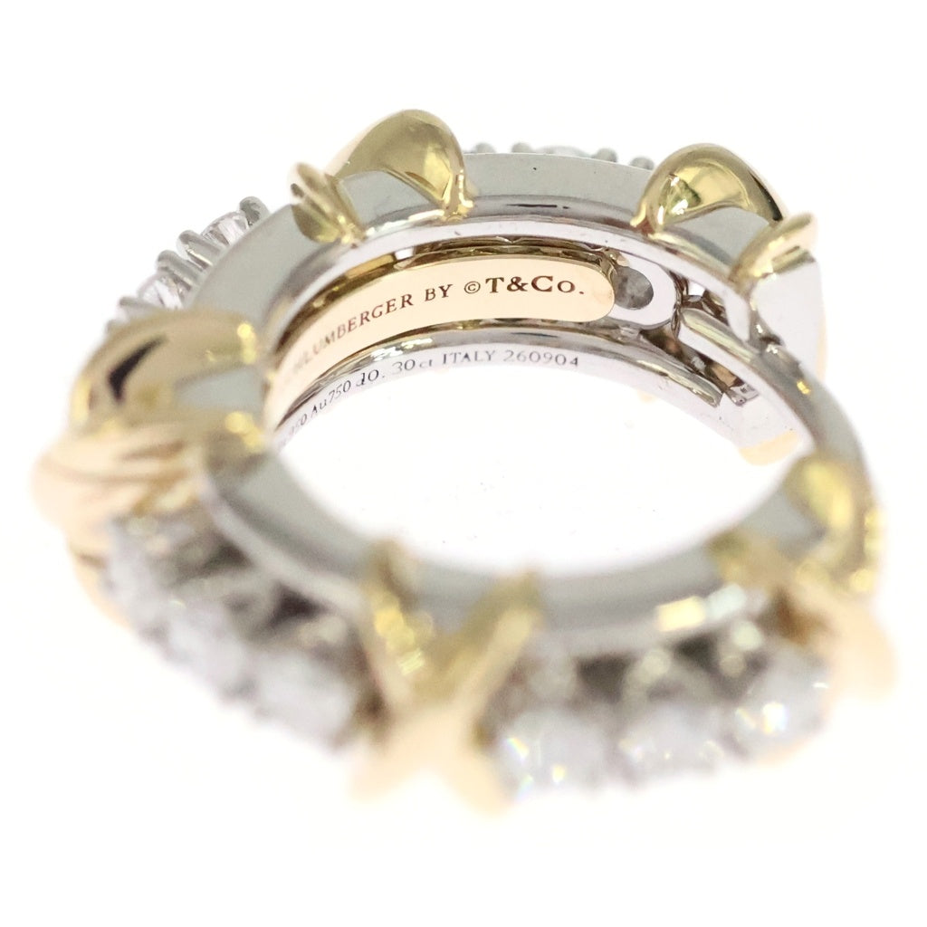 TIFFANY & Co.(ティファニー) Sixteen Stone ジャン シュランバージェ ダイヤ ピアス Pt950 Au750YG プラチナ/イエローゴールド レディース