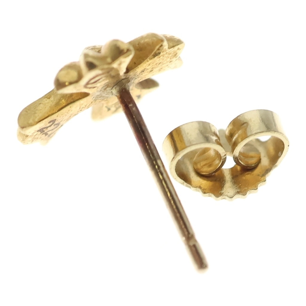 CHROME HEARTS(クロムハーツ) 22K No2 CH CRS CHクロススタッドピアス ゴールド