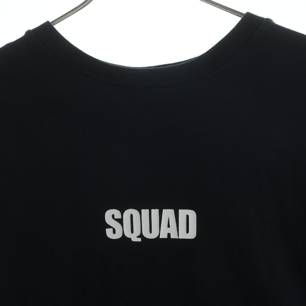 cvtvlist(カタリスト) SQUAD プリント 長袖Tシャツカットソー ブラック 21FW0109
