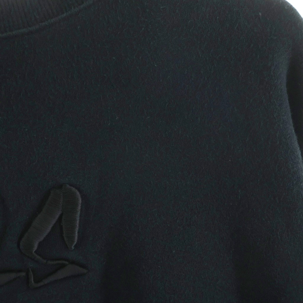 cvtvlist(カタリスト) CTLS USUAL CREWNECK ロゴ刺繍 クルーネックスウェットトレーナー ブラック 2201020307