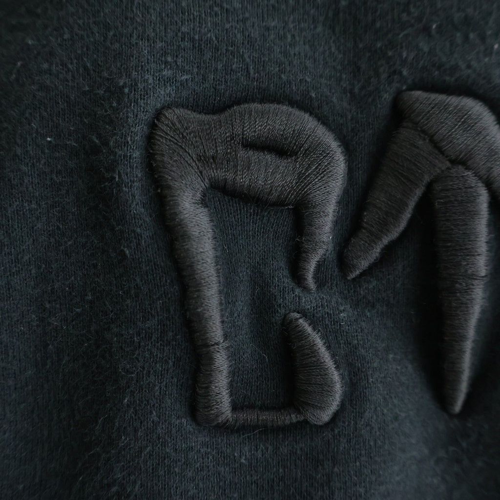 cvtvlist(カタリスト) CTLS USUAL CREWNECK ロゴ刺繍 クルーネックスウェットトレーナー ブラック 2201020307