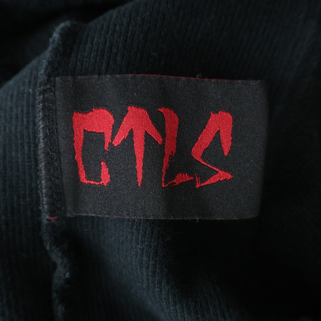 cvtvlist(カタリスト) CTLS USUAL CREWNECK ロゴ刺繍 クルーネックスウェットトレーナー ブラック 2201020307