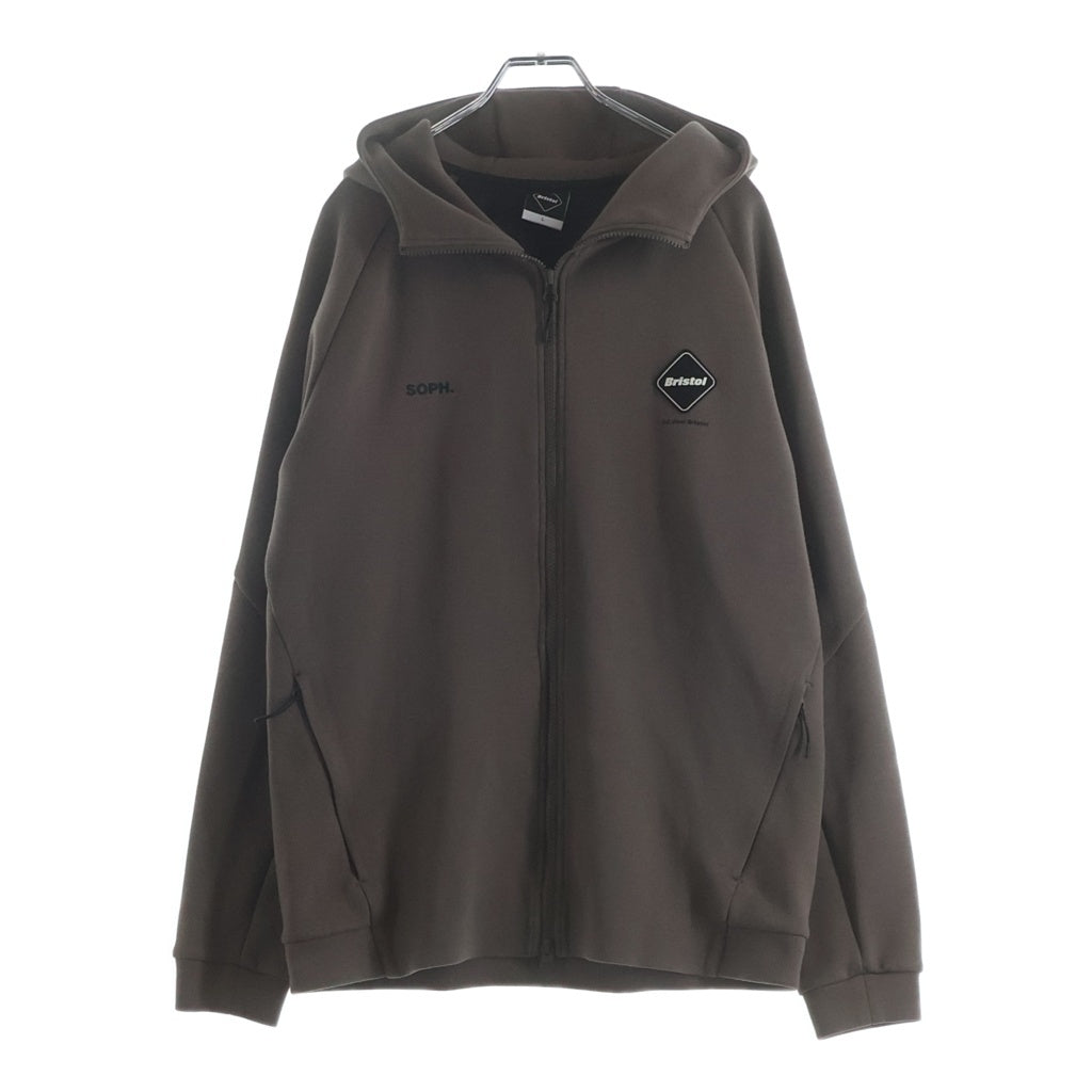 F.C.R.B./F.C.Real Bristol/FCRB(エフシーアールビー/エフシーレアルブリストル) VENTILATION TRAINING HOODIE トレーニング ジップアップパーカー ブラウン FCRB-250038