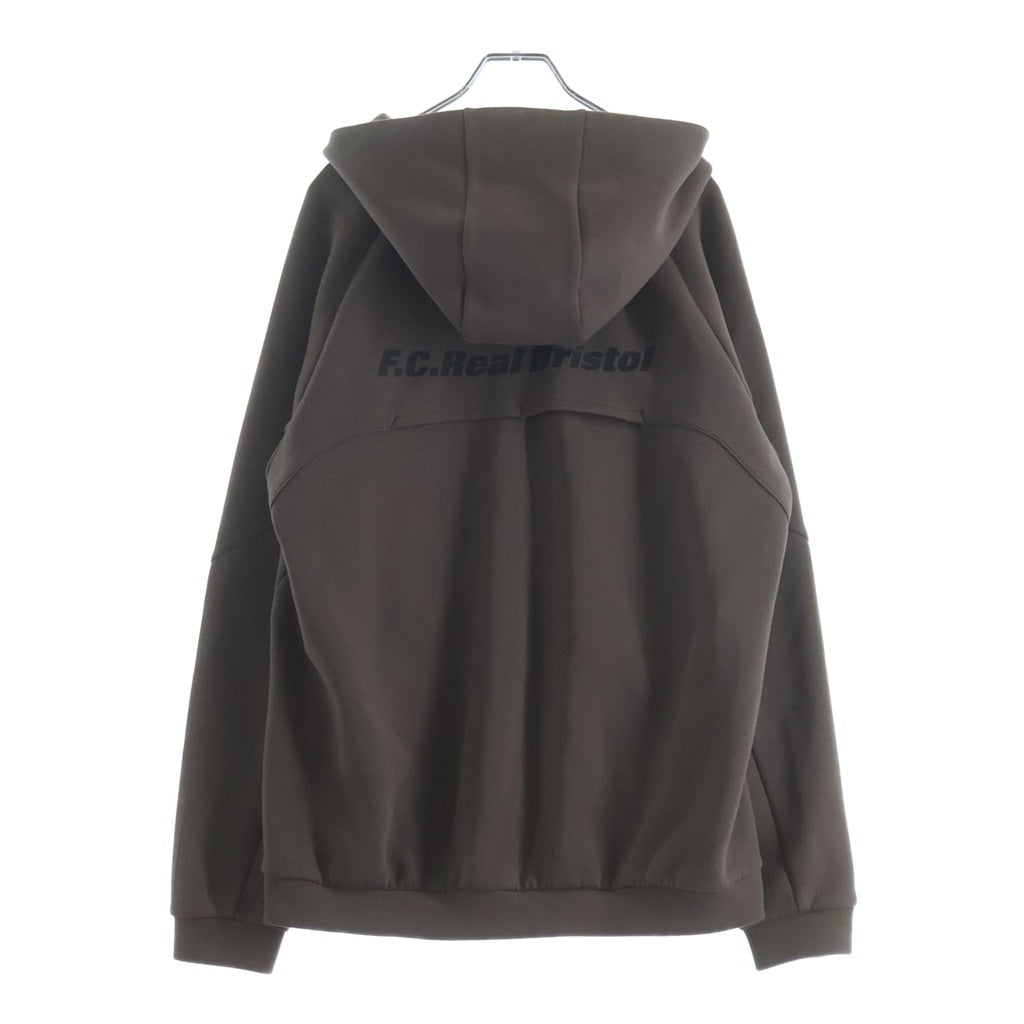 F.C.R.B./F.C.Real Bristol/FCRB(エフシーアールビー/エフシーレアルブリストル) VENTILATION TRAINING HOODIE トレーニング ジップアップパーカー ブラウン FCRB-250038