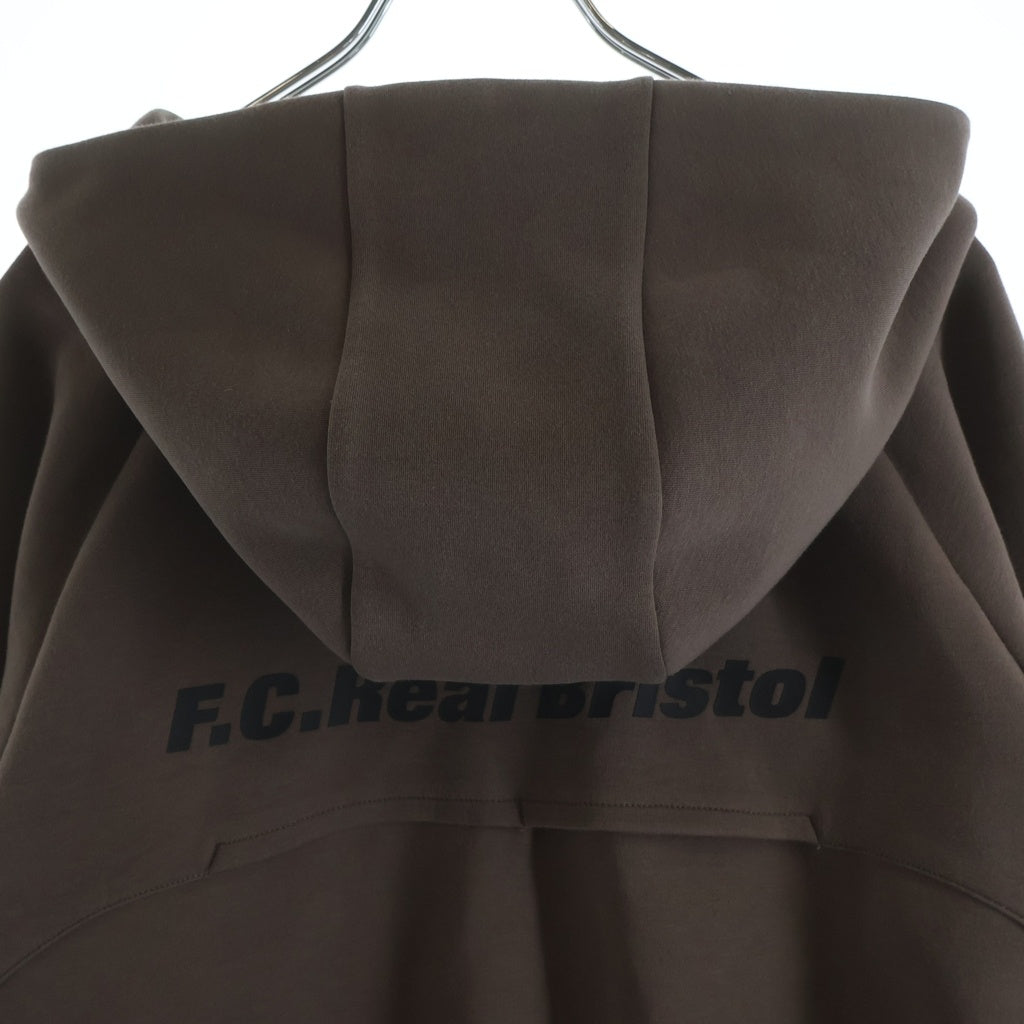 F.C.R.B./F.C.Real Bristol/FCRB(エフシーアールビー/エフシーレアルブリストル) VENTILATION TRAINING HOODIE トレーニング ジップアップパーカー ブラウン FCRB-250038