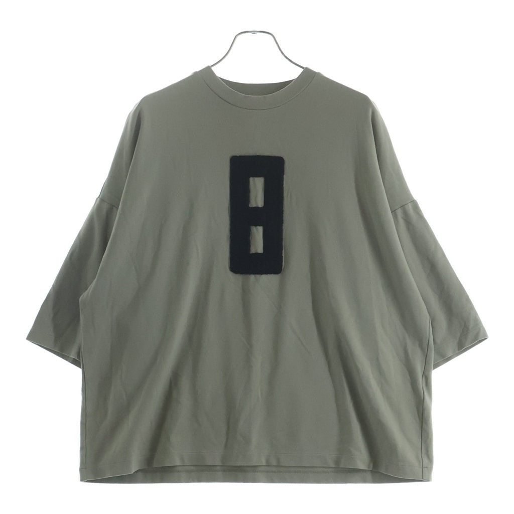 FEAR OF GOD(フィアオブゴッド) 8 MILANO EMBROIDERED 8刺繍 半袖Tシャツカットソー ベージュ