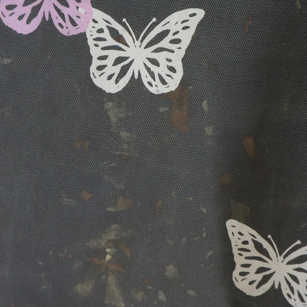 About Dreams(アバウトドリームズ) Butterfly バタフライプリント リメイク カーペンターパンツ グレー