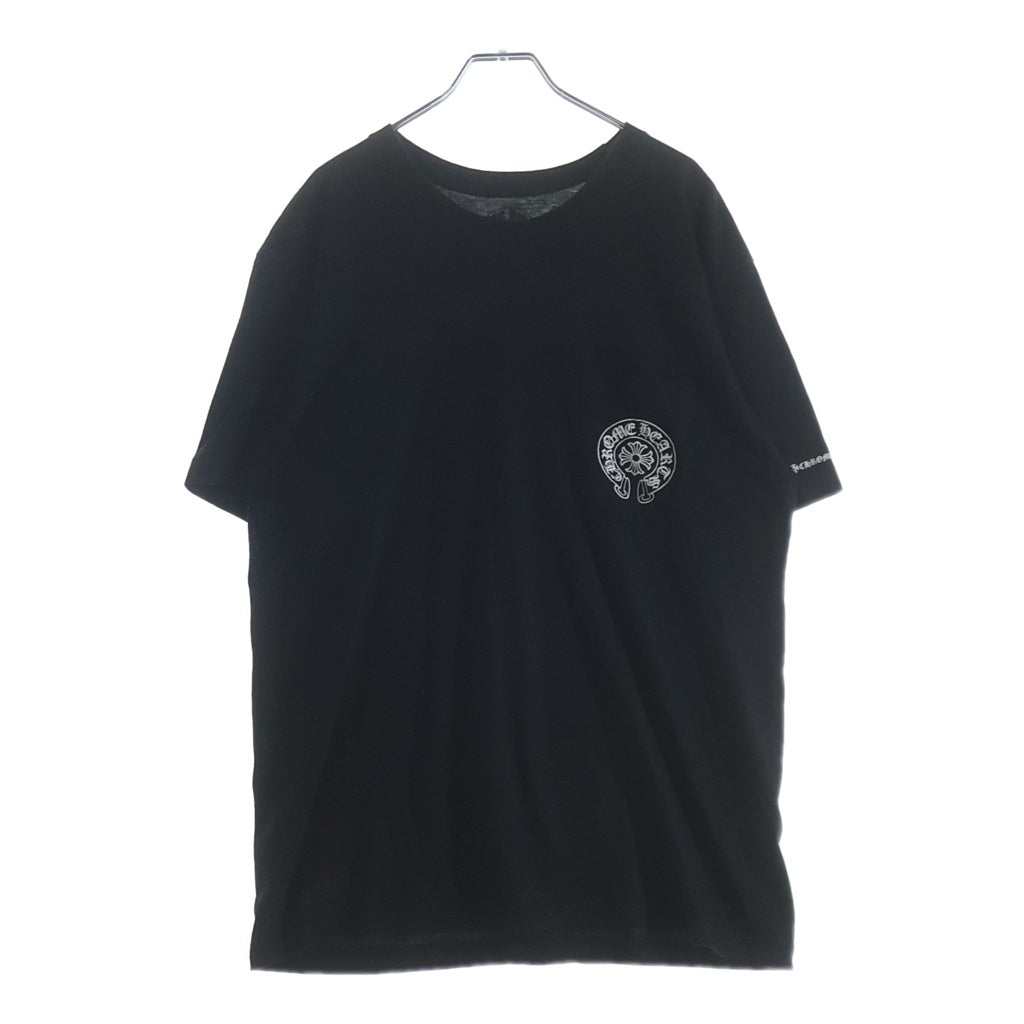 CHROME HEARTS(クロムハーツ) HORSESHOE S/S TEE ホースシュープリント クルーネック半袖Tシャツカットソー ブラック