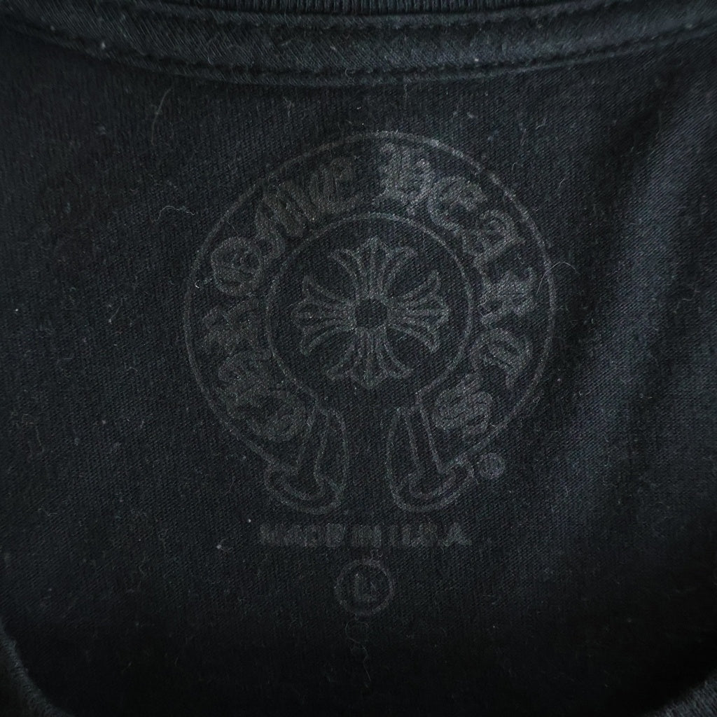 CHROME HEARTS(クロムハーツ) HORSESHOE S/S TEE ホースシュープリント クルーネック半袖Tシャツカットソー ブラック