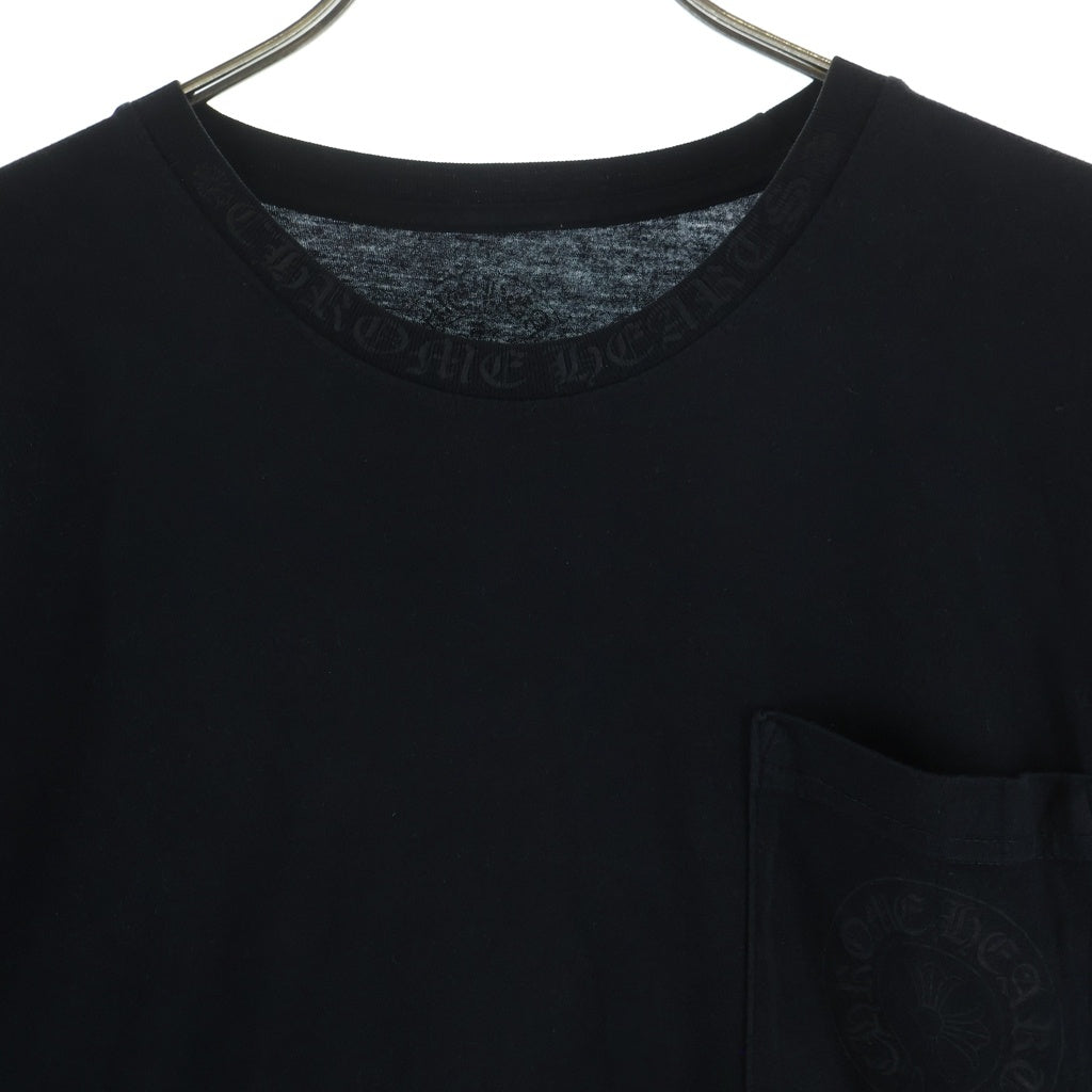 CHROME HEARTS(クロムハーツ) CH L/S NECK LOGO ネックロゴプリント グラデーション 袖ロゴ 長袖Tシャツ ロングスリーブカットソー ブラック/マルチカラー