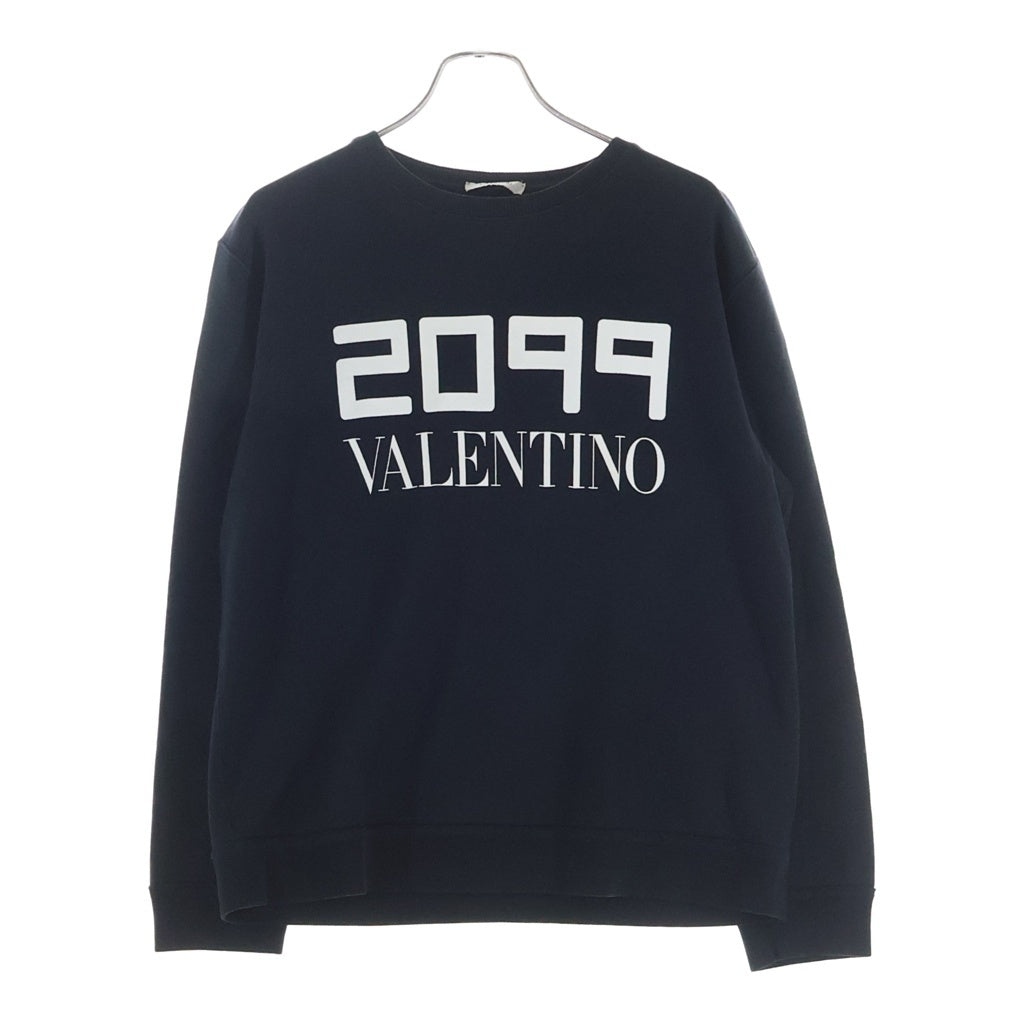 VALENTINO(ヴァレンティノ) ロゴ クルーネックスウェットトレーナー ブラック 0000007857 01