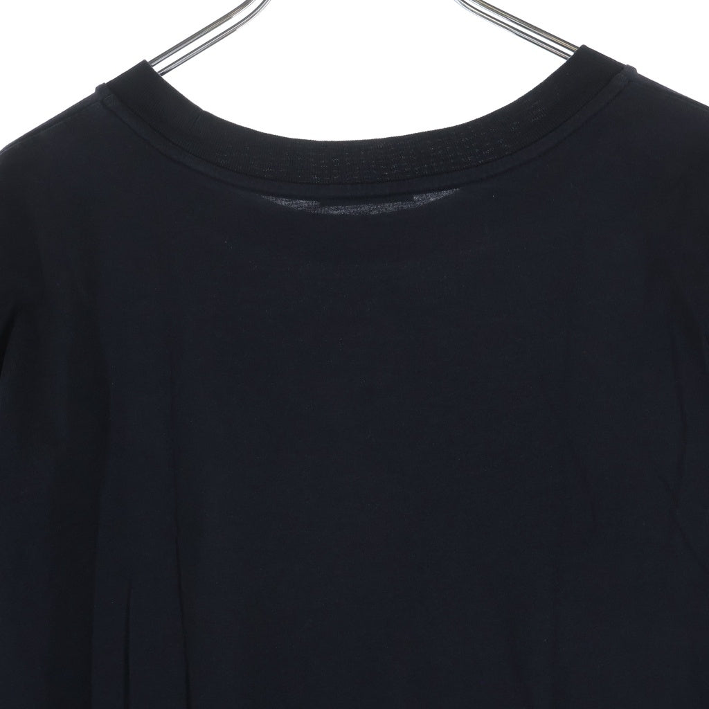 MONCLER(モンクレール) FRONT LOGO PATCH COTTON TEE フロントロゴパッチ コットンTシャツカットソー ブラック