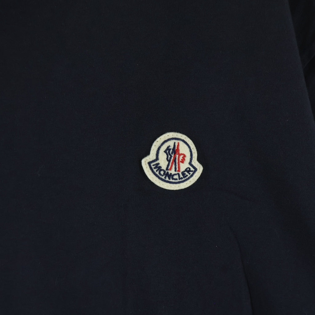 MONCLER(モンクレール) FRONT LOGO PATCH COTTON TEE フロントロゴパッチ コットンTシャツカットソー ブラック